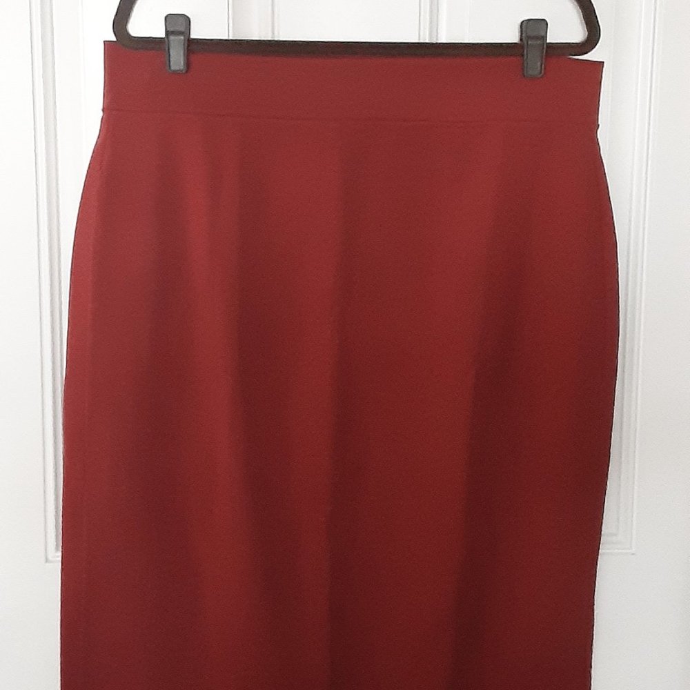 Knit Burnt Orange Skirt